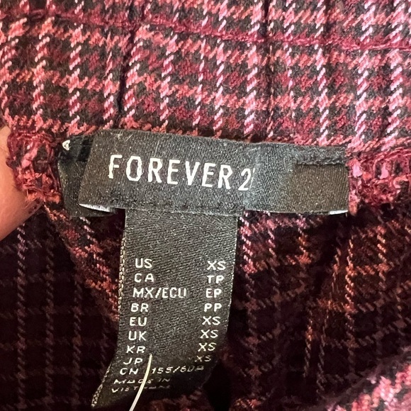 141. Forever 21 Print Casual Pull On Pant XS - Picture 4 of 5